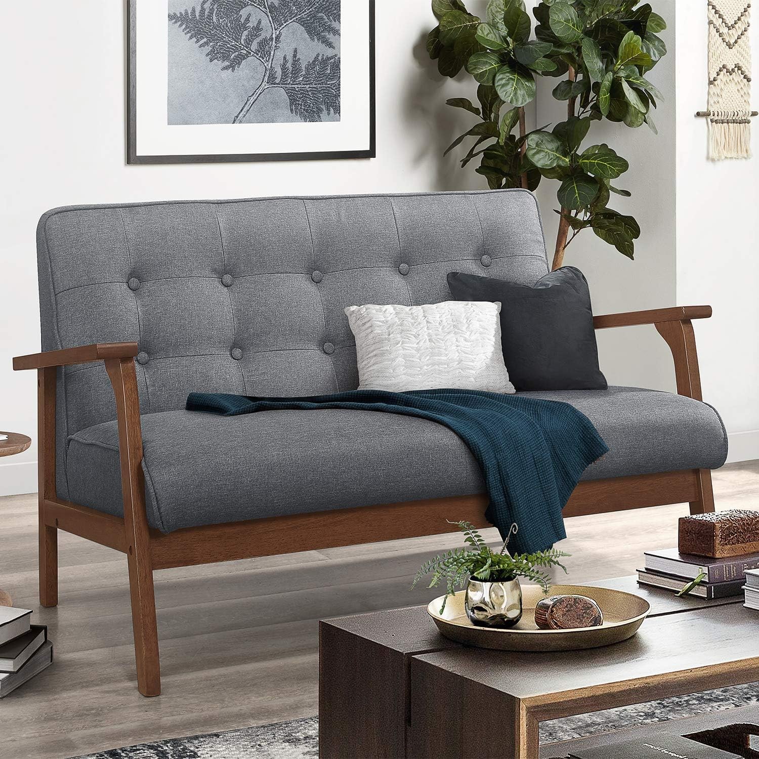 Blackwolf Upholstered Modern Loveseat