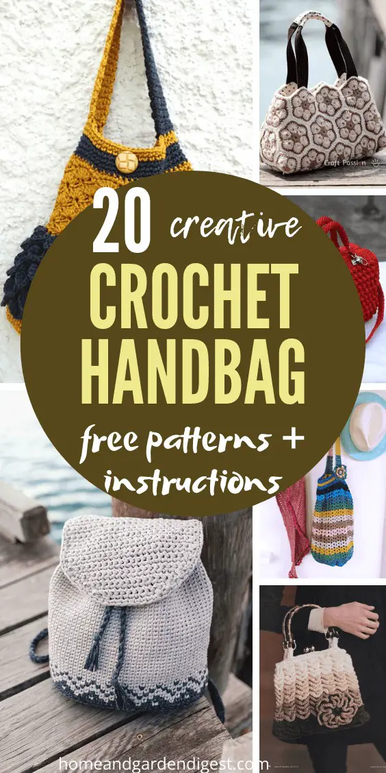 20+ Best Crochet Handbag Free Patterns