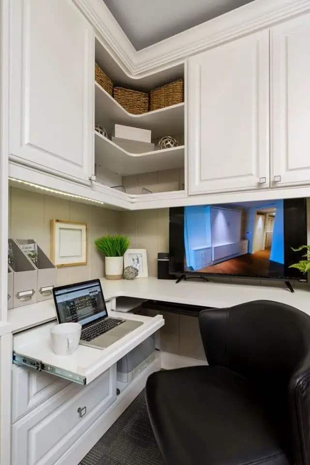 Small corner home office ideas.