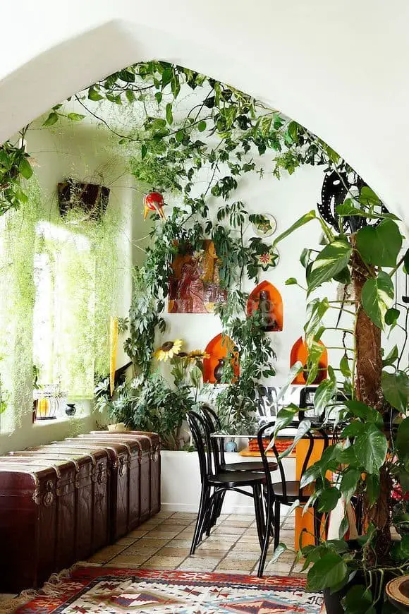 Transform the dining space into a jungle