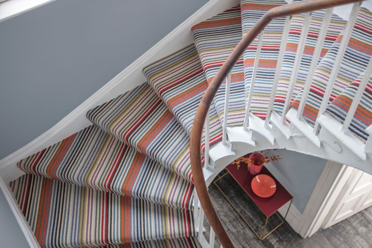 How to install carpet runner on stairs