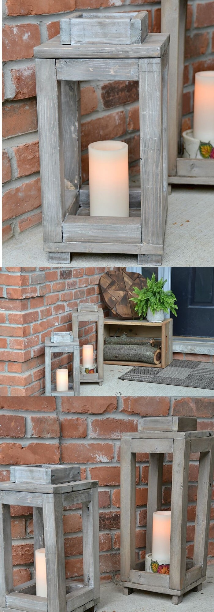 DIY Wood Lanterns