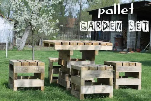 Pallet Garden Set
