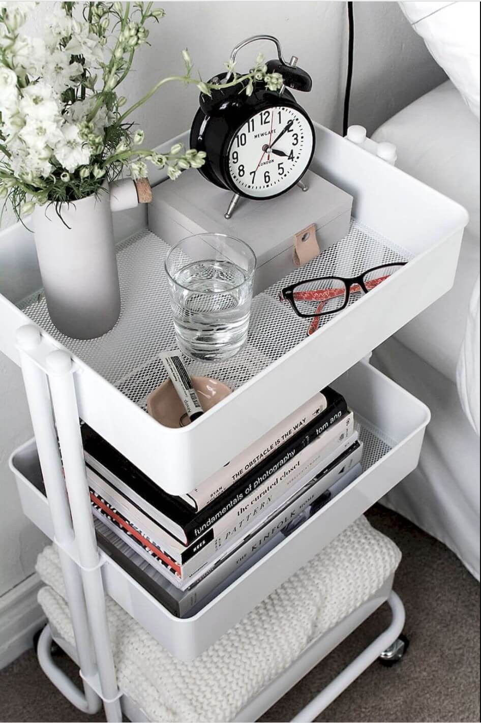 Basket nightstand