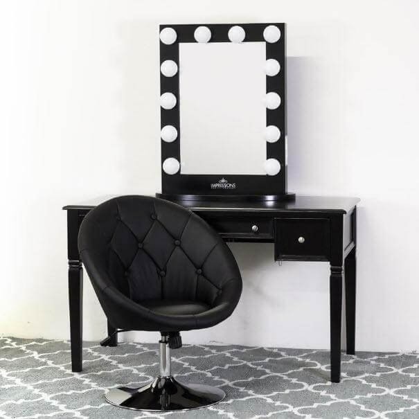 The Classic Black Vanity Table Is Back