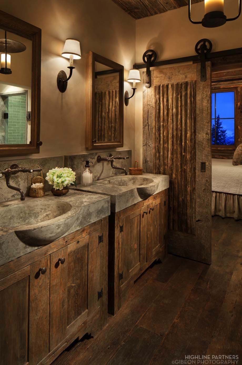 Rustic Bathroom Décor by highline-partners