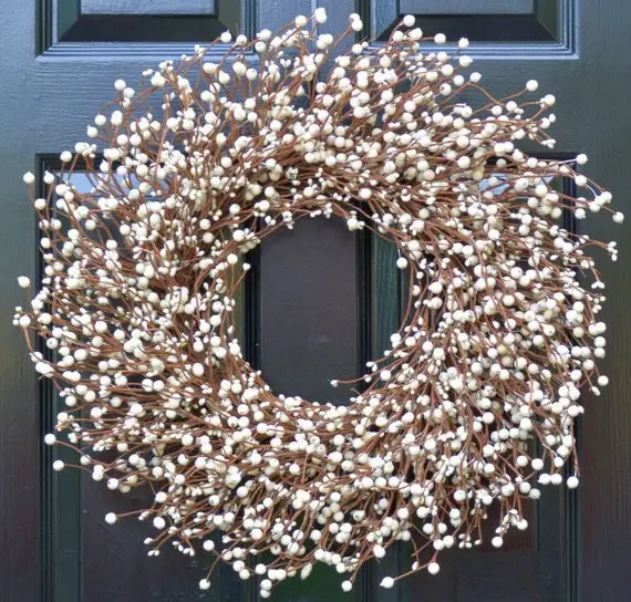 Cream Berry Wreath