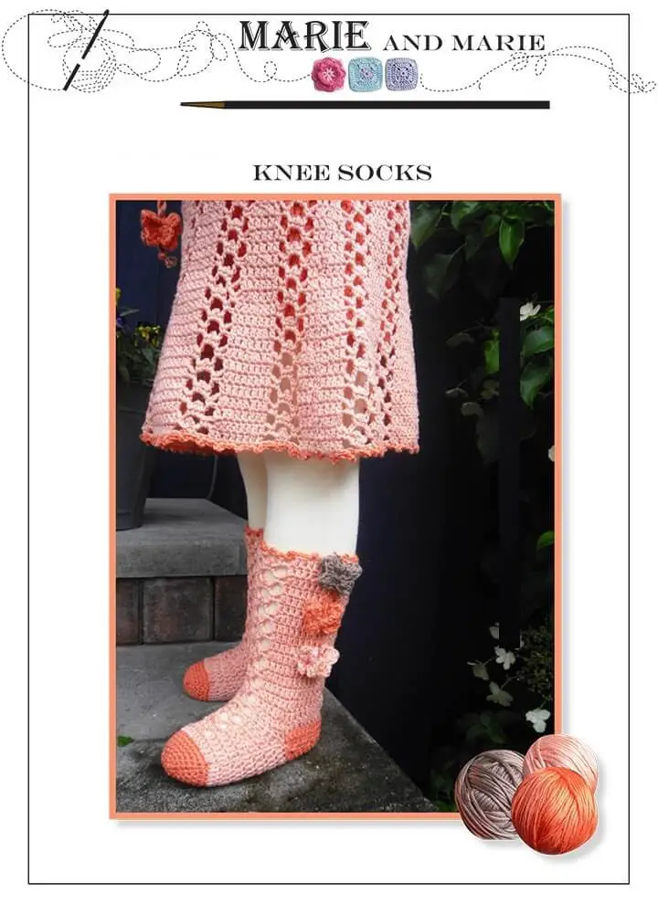 Butterfly Dress and Matching Knee Socks Crochet Patterns