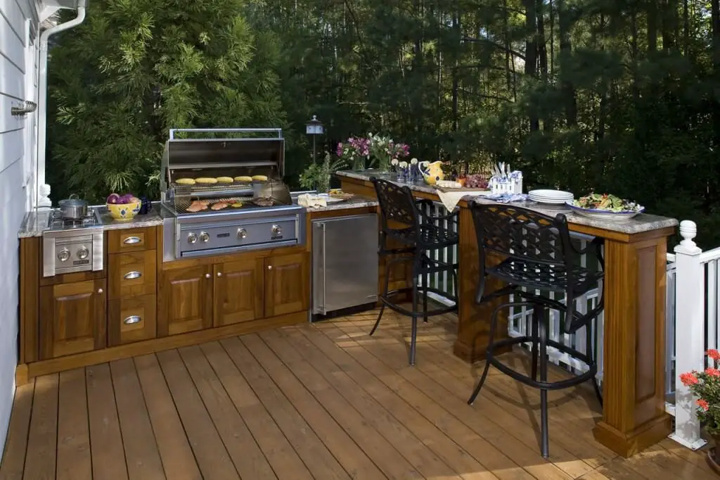 Summer Kitchen with a Barbecue