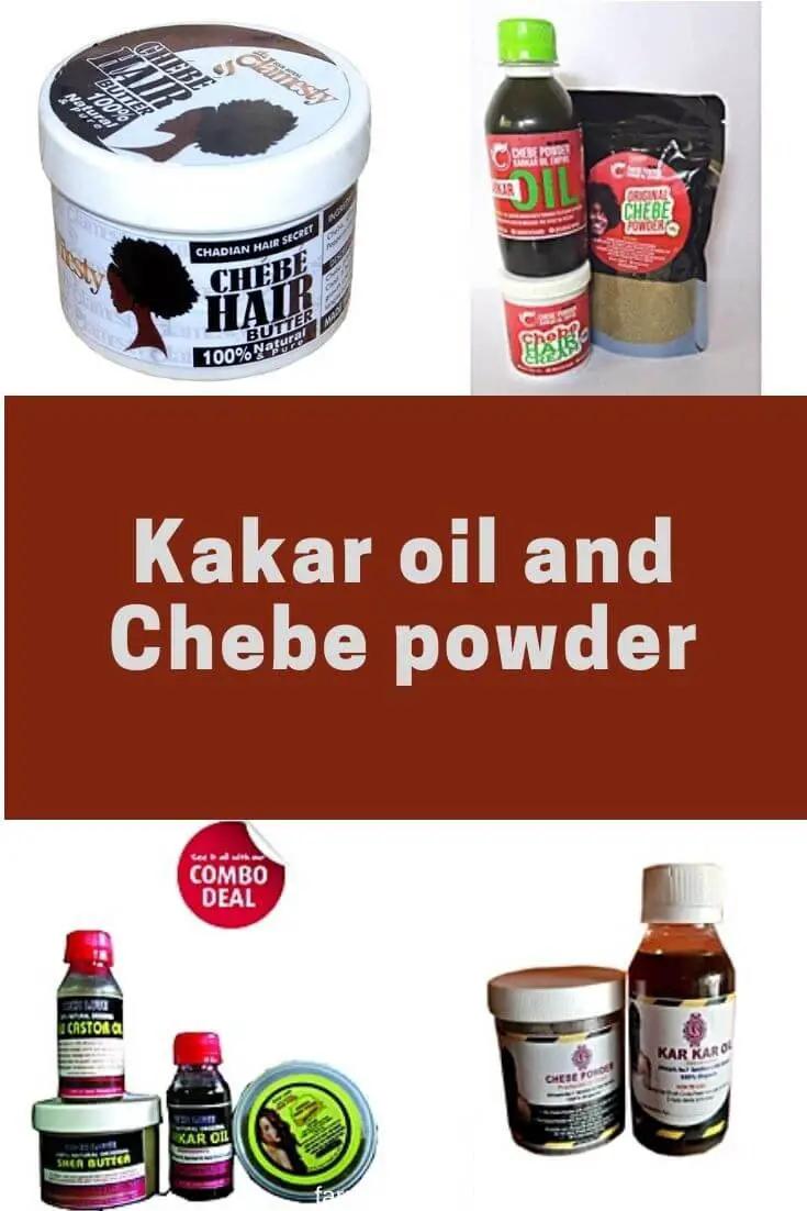 Kakar oil and Chebe powder