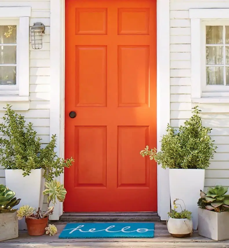 Orange Front Doors