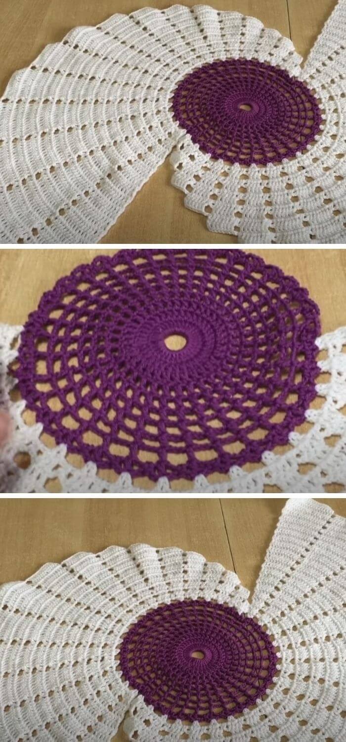 Fractional spiral table runner