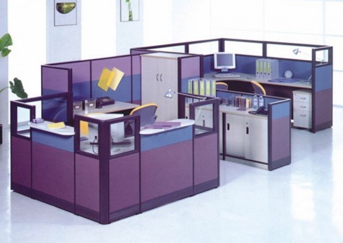 Functional cubicles office interior design