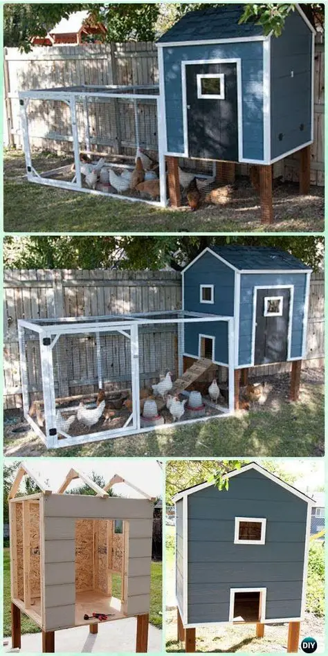 DIY Small Chicken Coop Run Free Plan