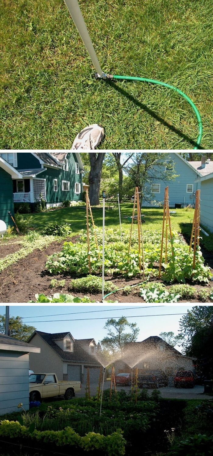 DIY PVC Garden Sprinkler