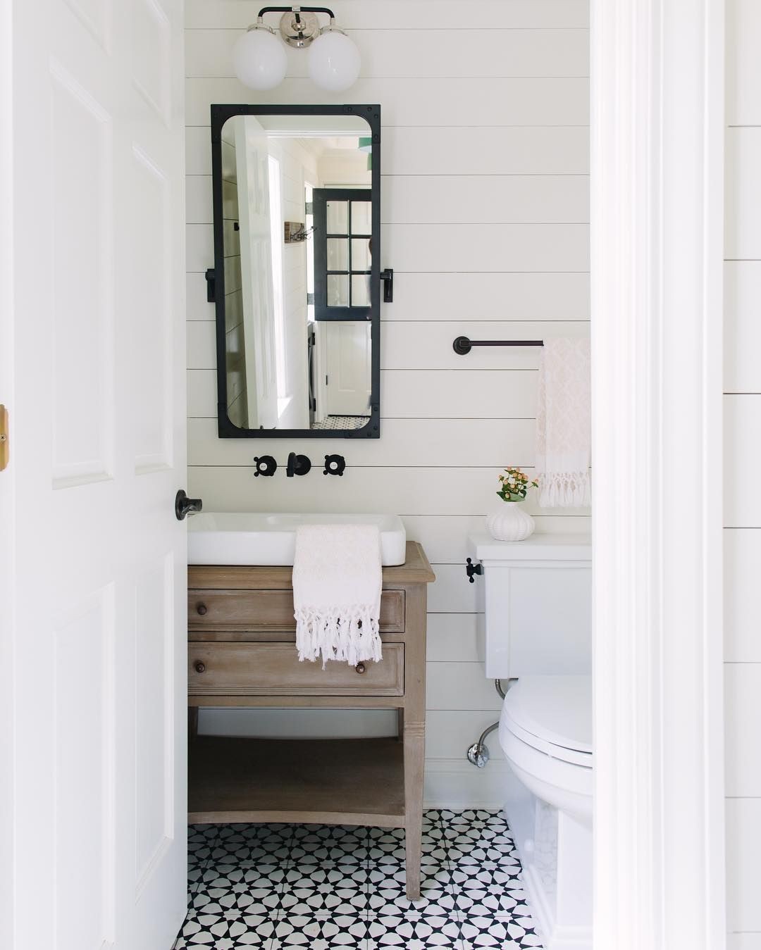 Minimal Farmhouse Bathroom