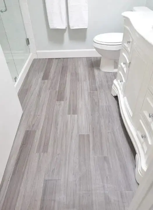 Vinyl Flooring Grey Bathroom