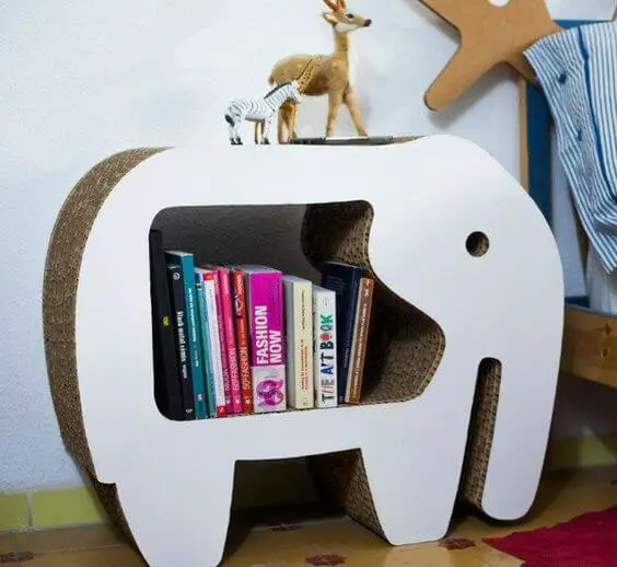 Cardboard elephant table