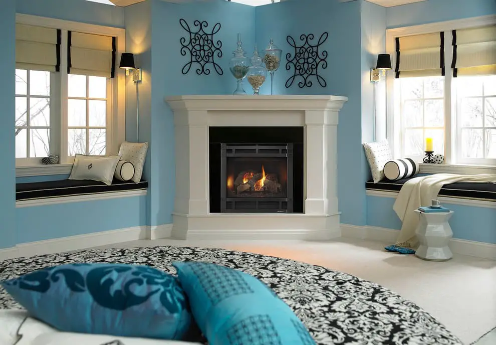 Bedroom electric fireplace ideas.