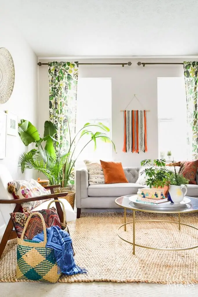 Bohemian Living Room For Summer