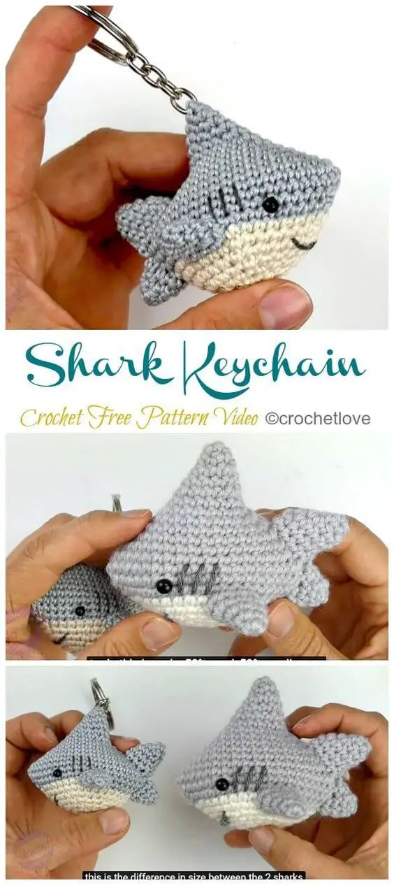 Baby shark keychain