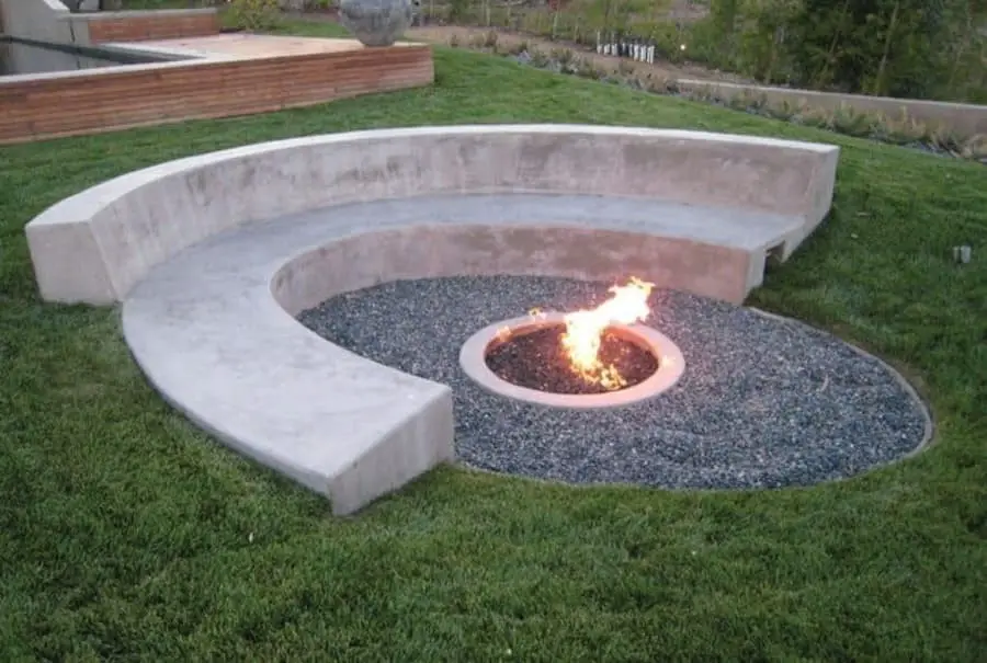 Hillside fire pit ideas