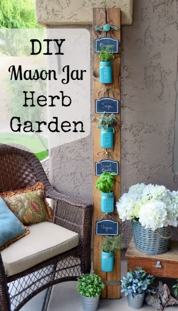 Mason Jar Herb Garden