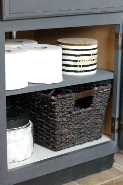 Under-the-sink shelves