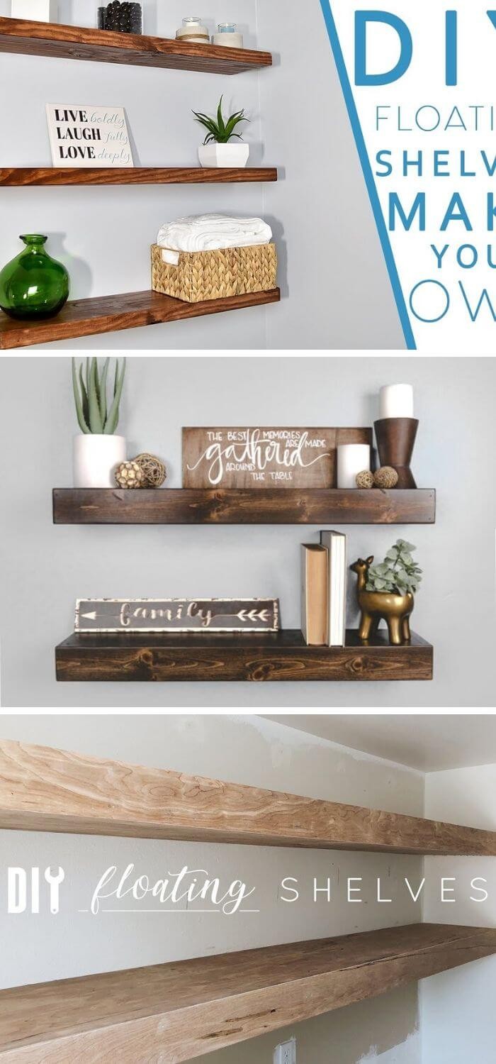 DIY Floating Shelves