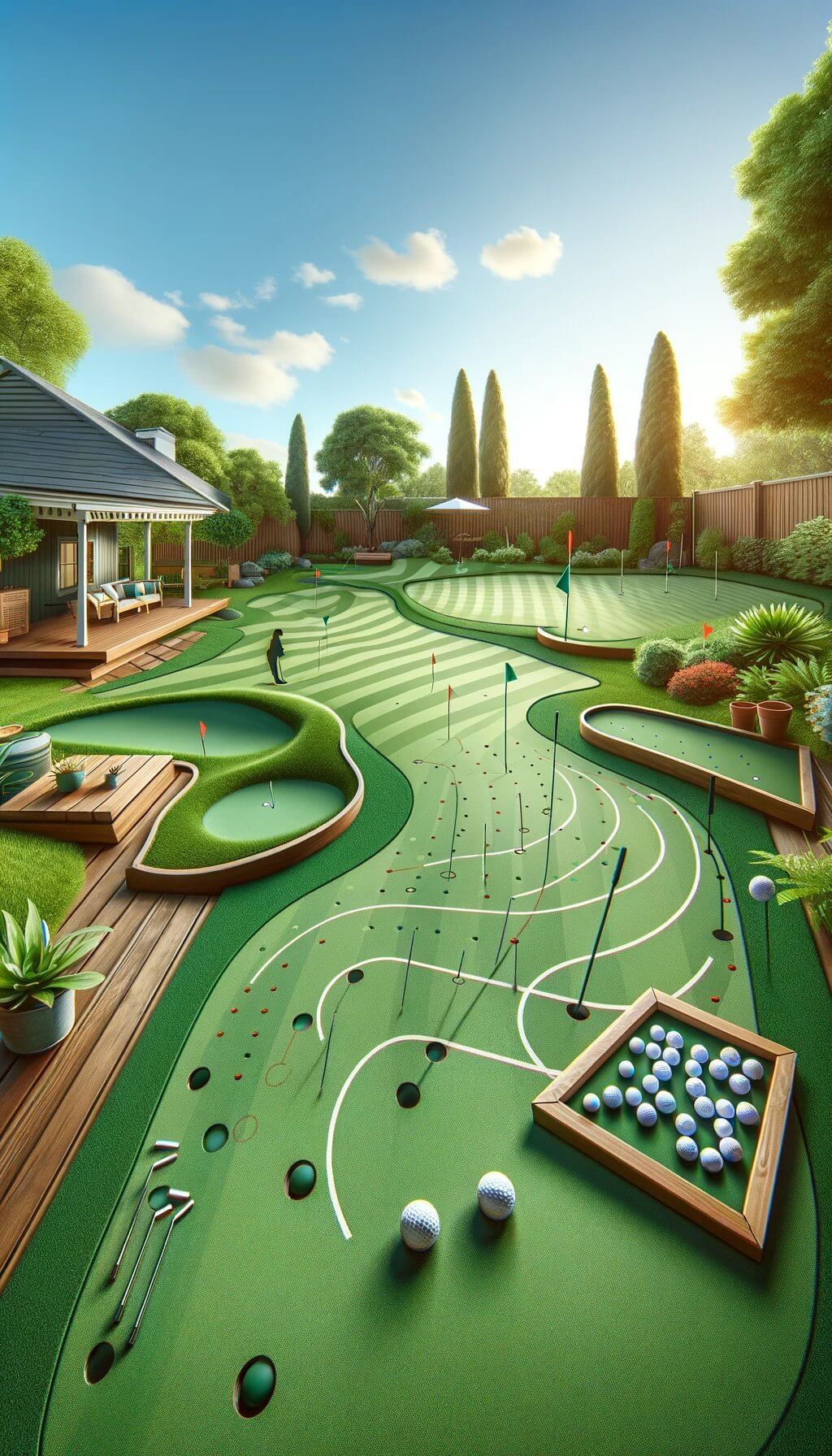 Tiered Putting Greens