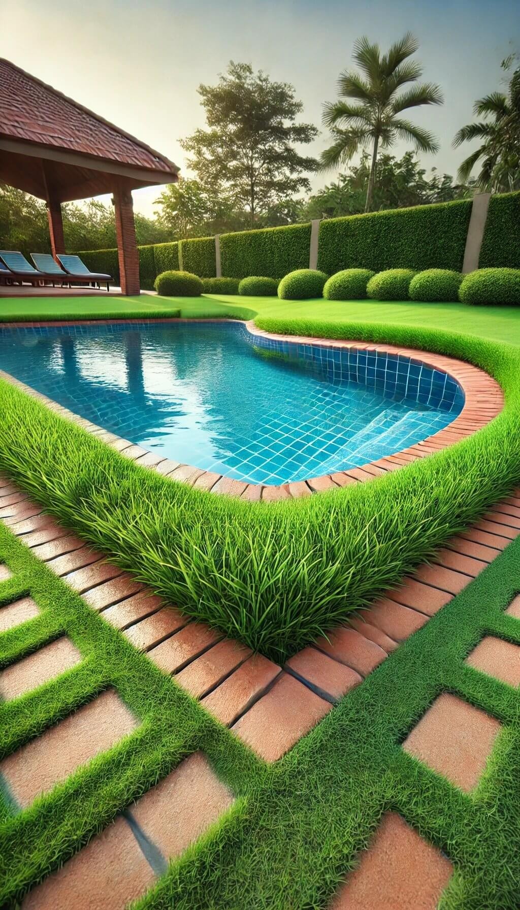 Brick and Grass Combination