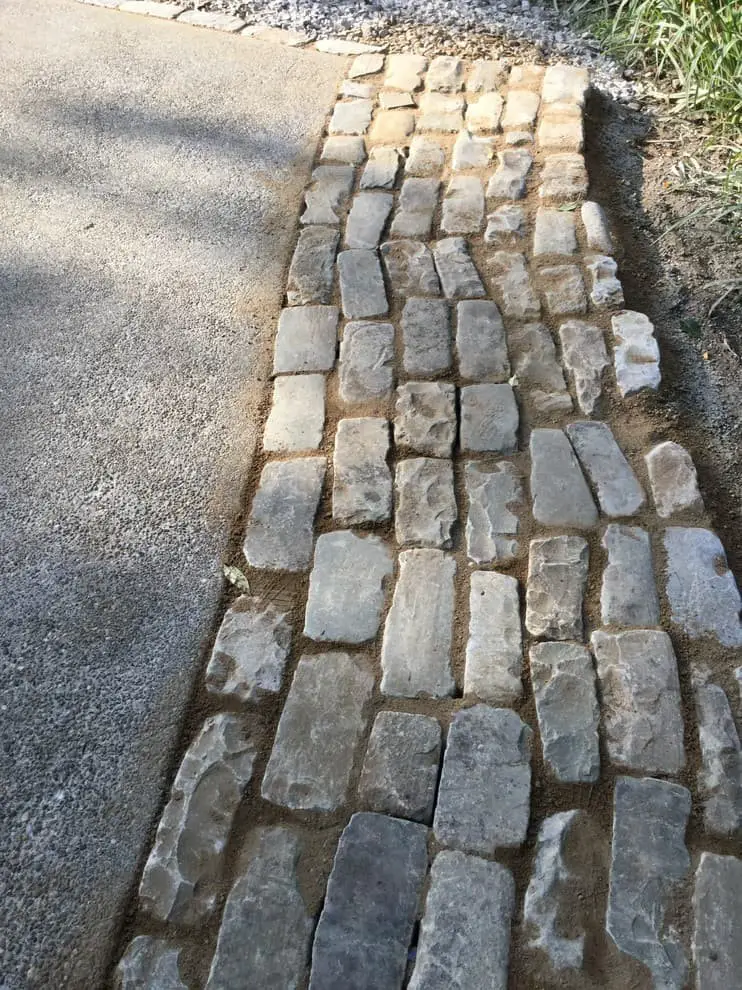 Cobblestones.