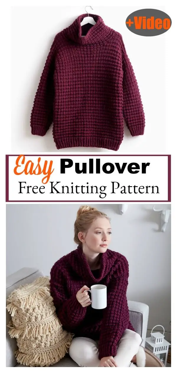 Easy Crochet Pullover Sweater Pattern