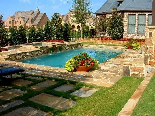 Pool garden