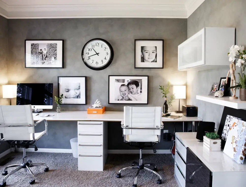 Small home office ideas for two.