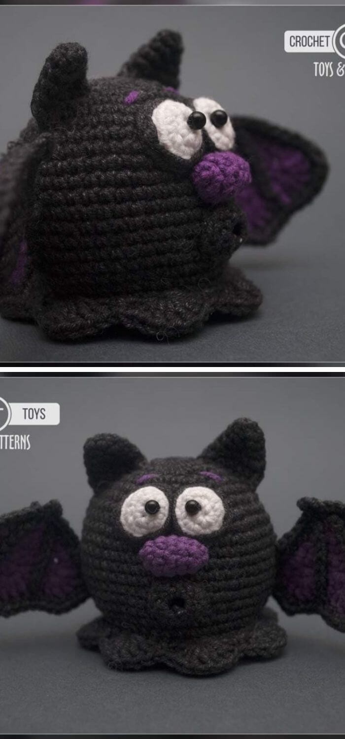 Crochet fat bat