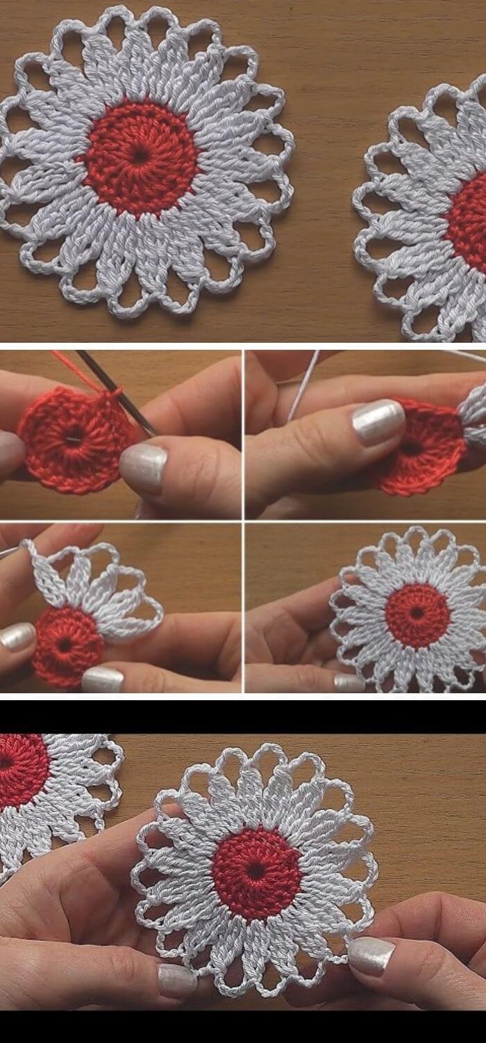 The basic crochet flower