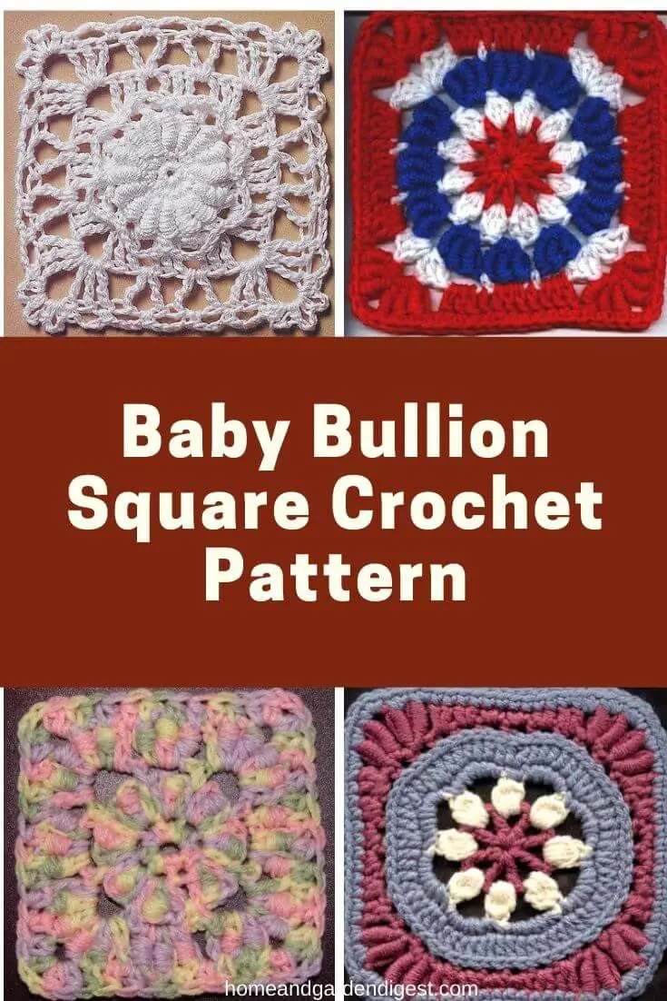 20+ Creative Crochet Bullion Stitch Free Patterns (With Instructions)