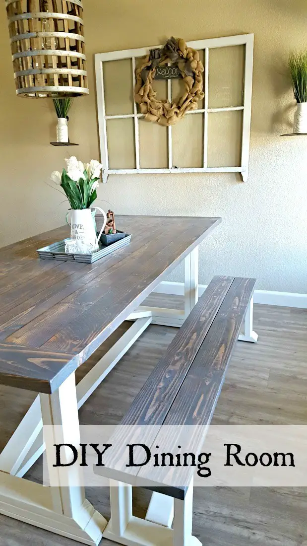 15+ Rustic DIY Farmhouse Table Ideas