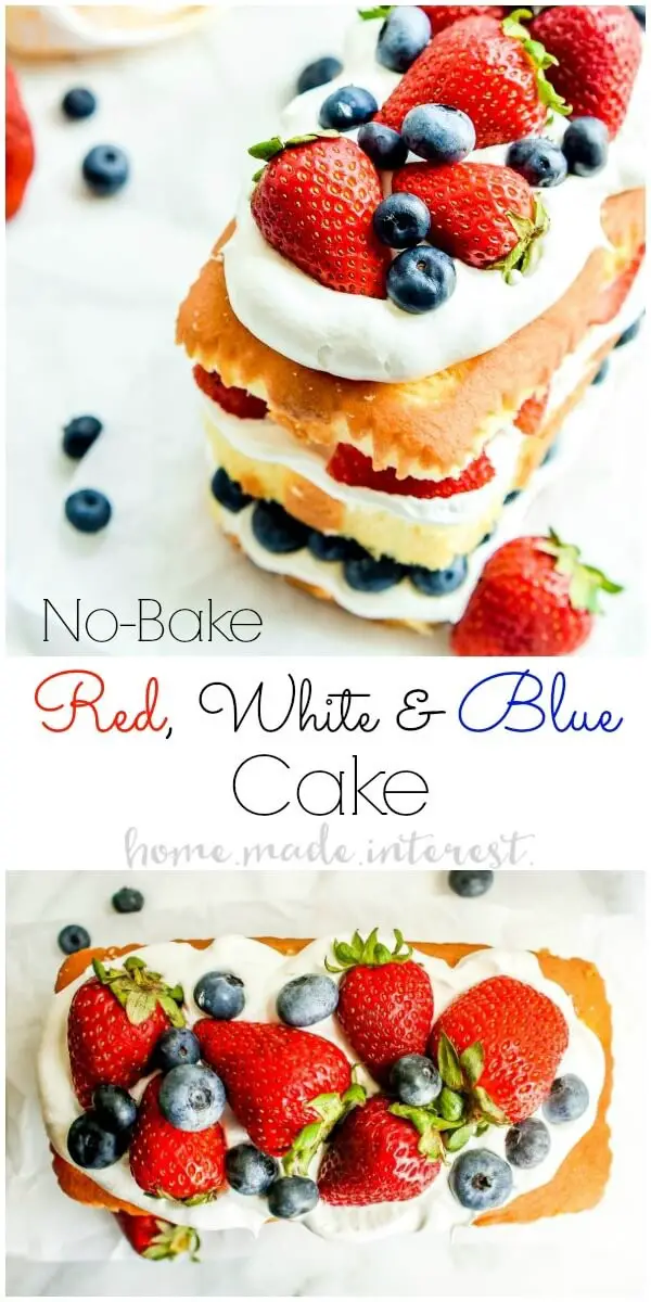 No Bake Patriotic Cake