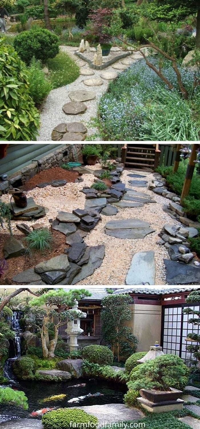 Japanese garden edging