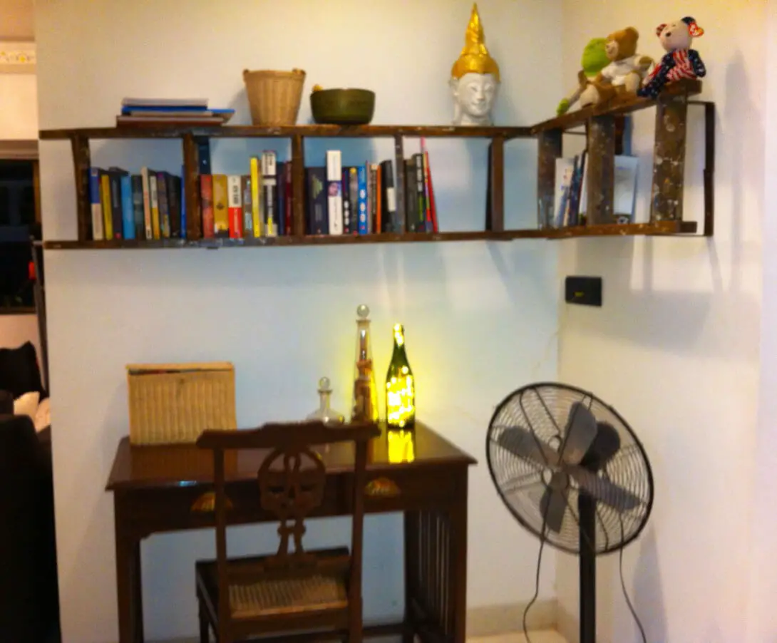 DIY ladder for a Bookshelf