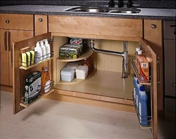 4). Concealed cabinets