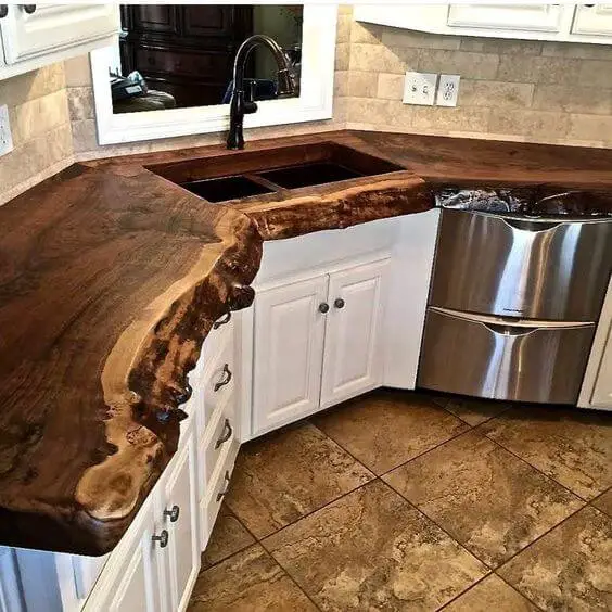 Live Edge Kitchen Countertop