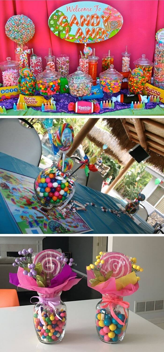 Candy land centerpiece