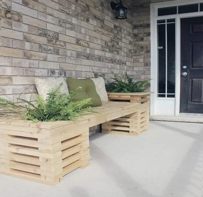 Garden box bench