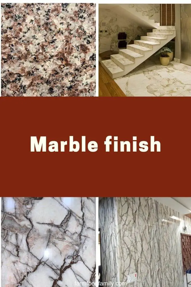 Marble finish