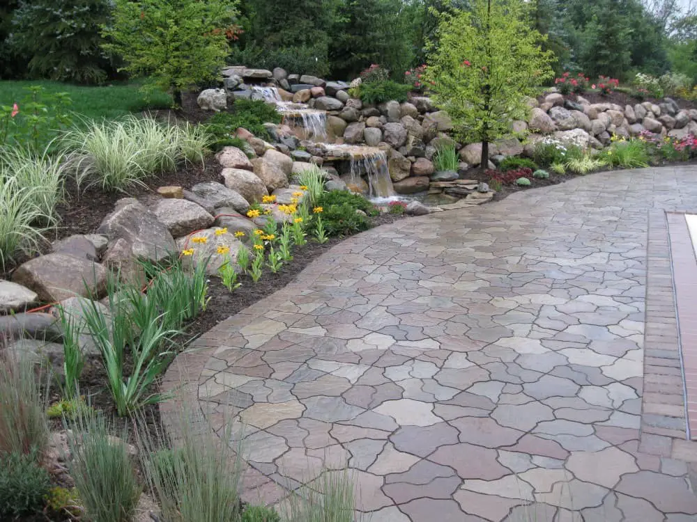 Flagstone paver patio ideas.