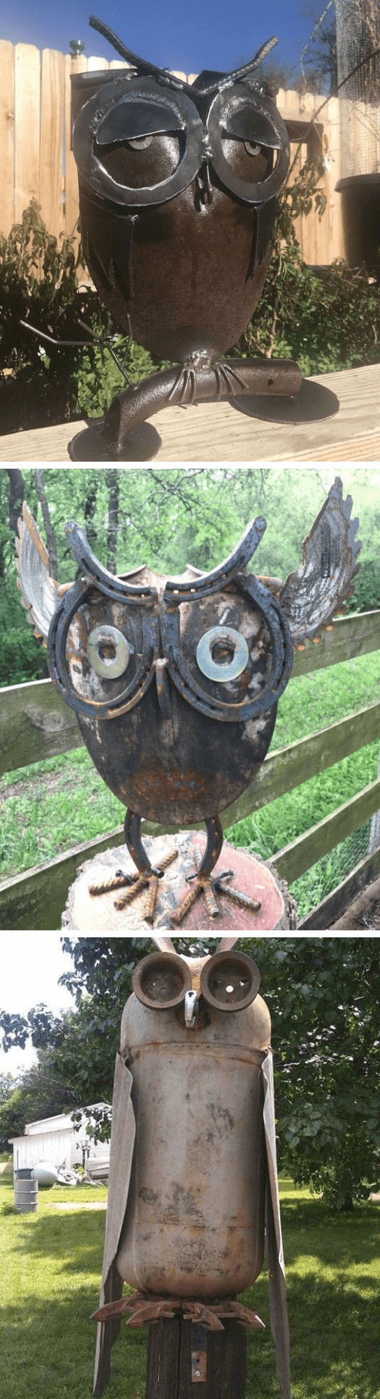 DIY Metal Owl