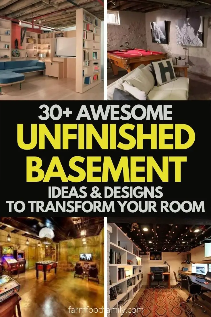 31 Unfinished basement ideas and designs